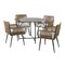 Alaterre Furniture Alburgh All-Weather Outdoor Bistro Set with Four Rope Chairs and 30" H Bistro Table AWWK0115KK - alternate 1